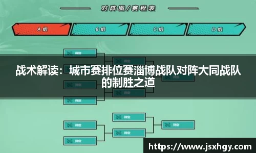战术解读：城市赛排位赛淄博战队对阵大同战队的制胜之道